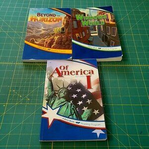Abeka 5th Grade Books 5a,5b,5c Beyond Horizon Windows To The World... Of America